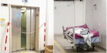 Ascensore dell’ospedale Maggiore di Bologna ha un malfuzionamento: paura per una paziente