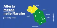 Marche, torna il freddo: allerta gialla per i temporali
