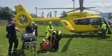 Cade in bici in una discesa sulle piste di downhill: arriva l’elisoccorso