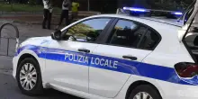 Panoramica Ardizio. Grosso ramo cade sulla strada