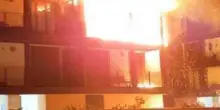 Scoppia un incendio su un balcone, due appartamenti dichiarati inagibili