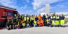 "Incendio alla Chemia". Ma è solo un’esercitazione
