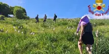 Escursionista smarrita soccorsa in montagna dai vigili del fuoco