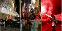 Corteo pro Pal per la Flotilla bloccata, e Piazza Maggiore diventa ’Piazza Gaza’