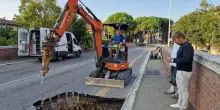 Ponte chiuso a Faenza per una fessurazione: iniziato lo scavo