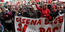In 4mila al corteo per Gaza. Il sindaco si affaccia al balcone e sventola la bandiera palestinese