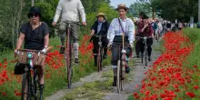 Le bici d’epoca rievocano la storia. C’è il Rally nazionale dei velocipedi