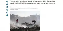 Ehud Barak osa parlare di Hamas, e il Corriere taglia l’intervista