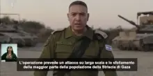 Israele: la maggior parte degli abitanti di Gaza saranno sfollati
