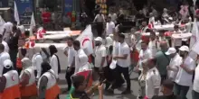 Mezzaluna Rossa in corteo a Ramallah per chiedere protezione