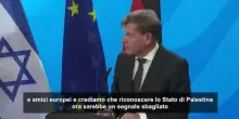 Berlino: riconoscere ora Stato palestinese sarebbe segnale sbagliato