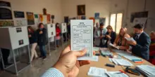 Il momento imbarazzante al seggio