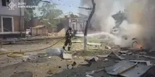 Secondo attacco dei droni russi a Kharkiv, incendi e feriti