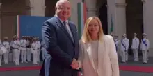 Il cancelliere austriaco Christian Stocker a Palazzo Chigi da Meloni