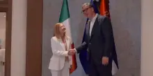 La premier Meloni a Belgrado, incontro bilaterale con Vucic