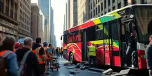 Grave incidente a New York: bus turistico coinvolto in un tragico schianto
