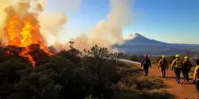 Incendio Vesuvio: mobilitazione della protezione civile in corso