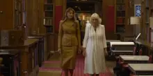 Melania Trump e la regina Camilla alla Royal Library di Windsor