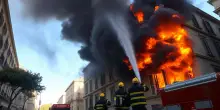 Incendio in centro storico di Roma, evacuate diverse abitazioni