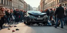 Incidente a Berlino: auto su folla, tre bambini in ospedale