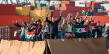 Protesta al porto di Melbourne contro la vendita di armi a Israele