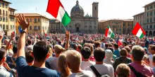 Centrodestra in Piazza a Firenze: Sostegno Entusiasta per Alessandro Tomasi