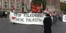 Copenaghen, protesta pro-Pal durante il summit Ue sulla difesa