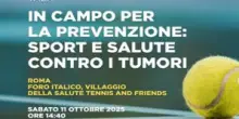 Tumori, nel Lazio sedentario il 26% della popolazione: Aiom e Sirm a Roma per Tennis&Friends