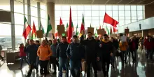 Tensioni all’aeroporto di Firenze: Manifestazione per la Gkn in Corso