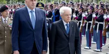 Mattarella e Crosetto al Mark P 100 dell’Accademia militare di Modena