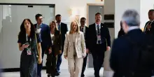 Al G7 riunione di coordinamento con Meloni e i leader Ue