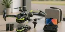 Drone pieghevole con telecamera HD: divertimento assicurato ad un prezzo scontato (-17%)