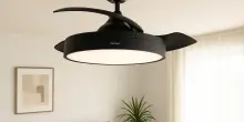 Ventilatore da soffitto con luce in offerta (-30%): perfetto per l'estate, comodo per l'inverno