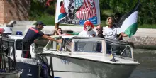 Fermata al Lido la lancia con Foglietta e Laika per Flotilla