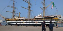 L'Amerigo Vespucci conclude il tour mondiale a Genova con cerimonia ufficiale