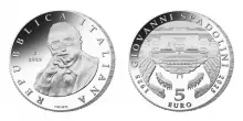 Una moneta celebra il centenario della nascita di Spadolini