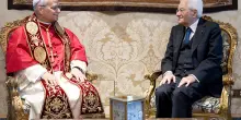 Il Papa al Quirinale, Mattarella: “Due Stati unica soluzione per la pace a Gaza”