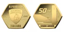 Lamborghini celebra 62 anni con monete commemorative in oro e argento