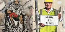TvBoy torna a Roma e racconta Gaza con due murales simbolici