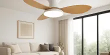 Estate torrida, soluzione geniale: ventilatore da soffitto con luce, c'è il 44% di sconto