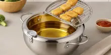 Piccola pentola, grandi risultati: friggi pollo, pesce e tempura. Sconto lampo!