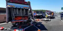 Portogruaro, auto piomba su cantiere autostradale: due morti in A4
