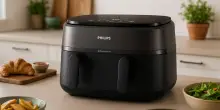 Friggitrice ad aria Philips Dual Basket Air Fryer: doppio cestello e versatilità in cucina, scontatissima su Amazon