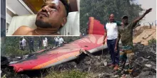 Il sopravvissuto all’incidente aereo in India: “Solo morti intorno a me”