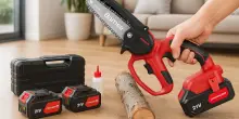 Potenza e praticità in una mini motosega: doppia promo su Amazon con coupon extra