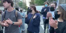 Protesta pro-Palestina alla Columbia: “Gaza non è in vendita”