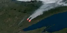 Minnesota, il satellite cattura dallo spazio gli incendi che divorano i boschi