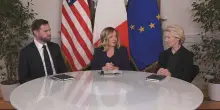 Meloni riunisce a un tavolo Vance e von der Leyen, la presidente della Commissione Ue: "Grazie"