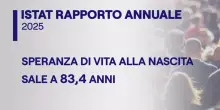 Istat: speranza di vita in Italia è 83,4 anni, ultracentenari sono 23.500