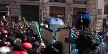 Roma, nuovi scontri alla manifestazione contro il decreto sicurezza